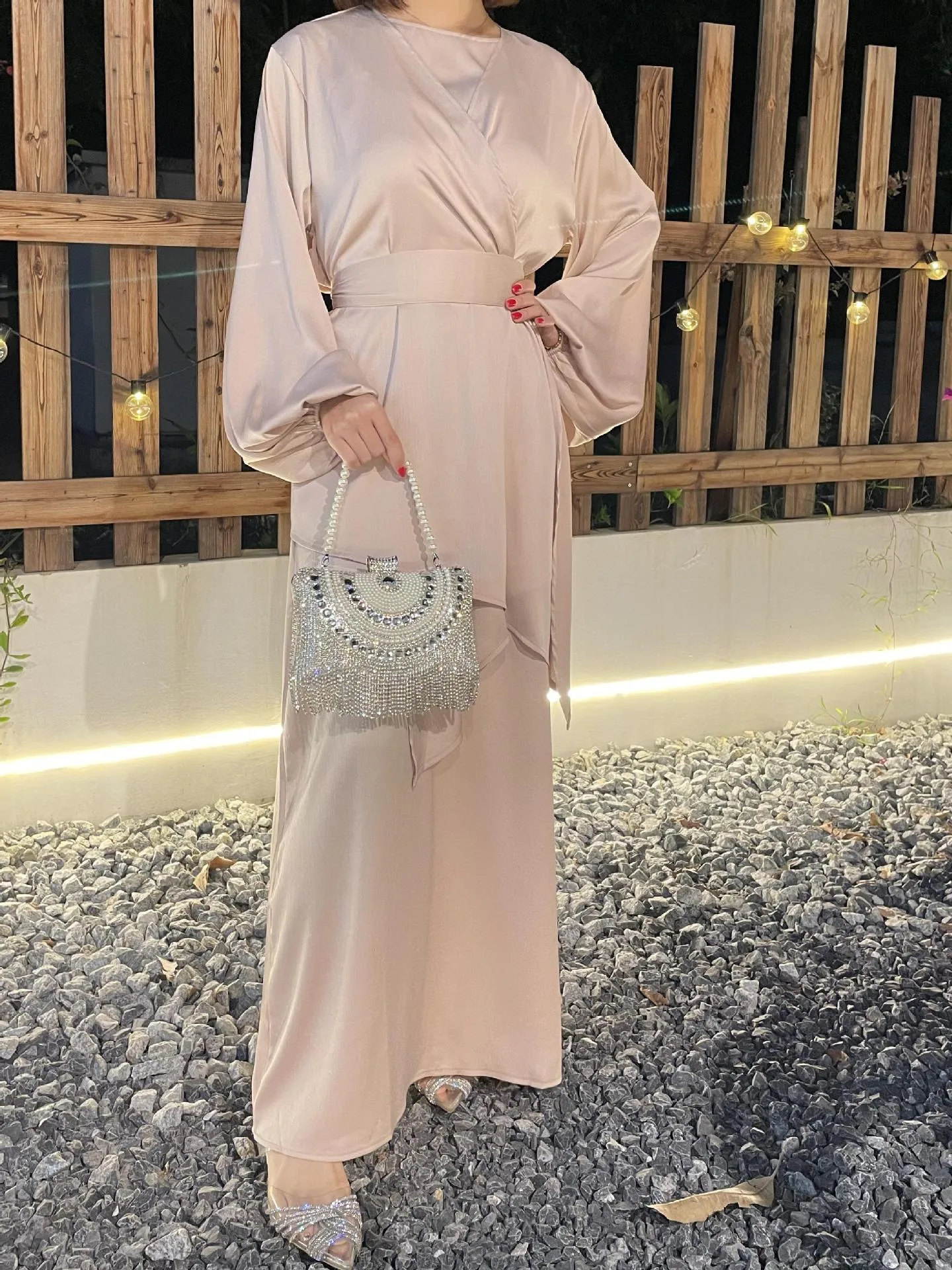 Foreign Trade Women's Clothing Muslim Clothing Abaya New Robe Dress Long Dress display picture 6