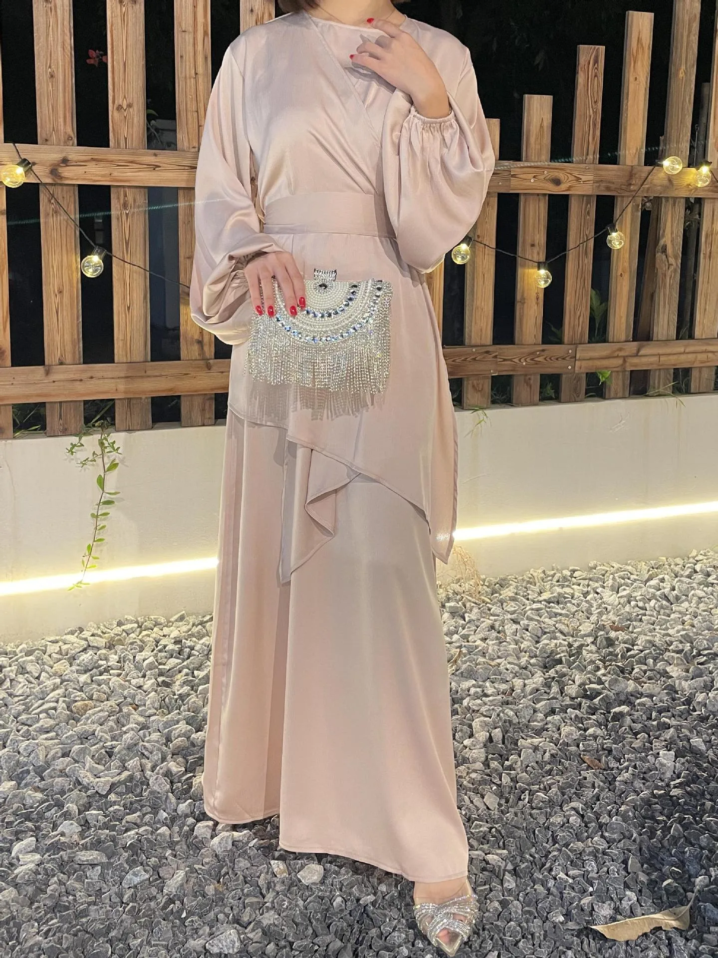Foreign Trade Women's Clothing Muslim Clothing Abaya New Robe Dress Long Dress display picture 7