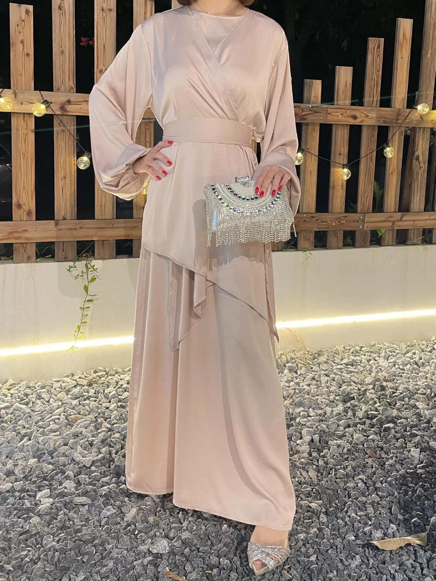 Foreign Trade Women's Clothing Muslim Clothing Abaya New Robe Dress Long Dress display picture 8