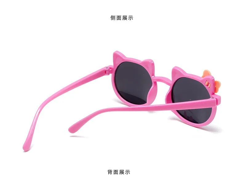 Kids Sunglasses Wholesale Cute Bowknot Cartoon Childlike Sunglasses Sun-proof Girls Sunglasses Multicolor In Stock display picture 3