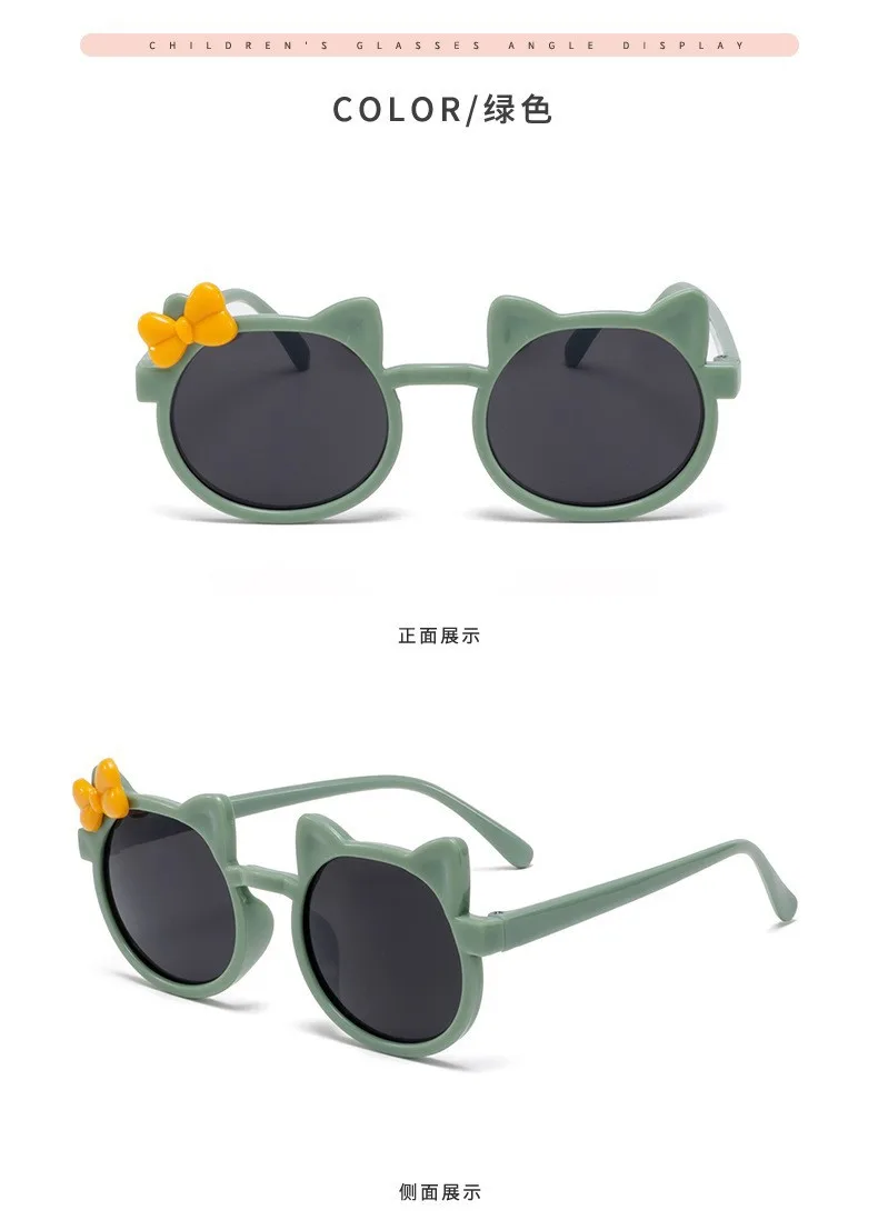 Kids Sunglasses Wholesale Cute Bowknot Cartoon Childlike Sunglasses Sun-proof Girls Sunglasses Multicolor In Stock display picture 5