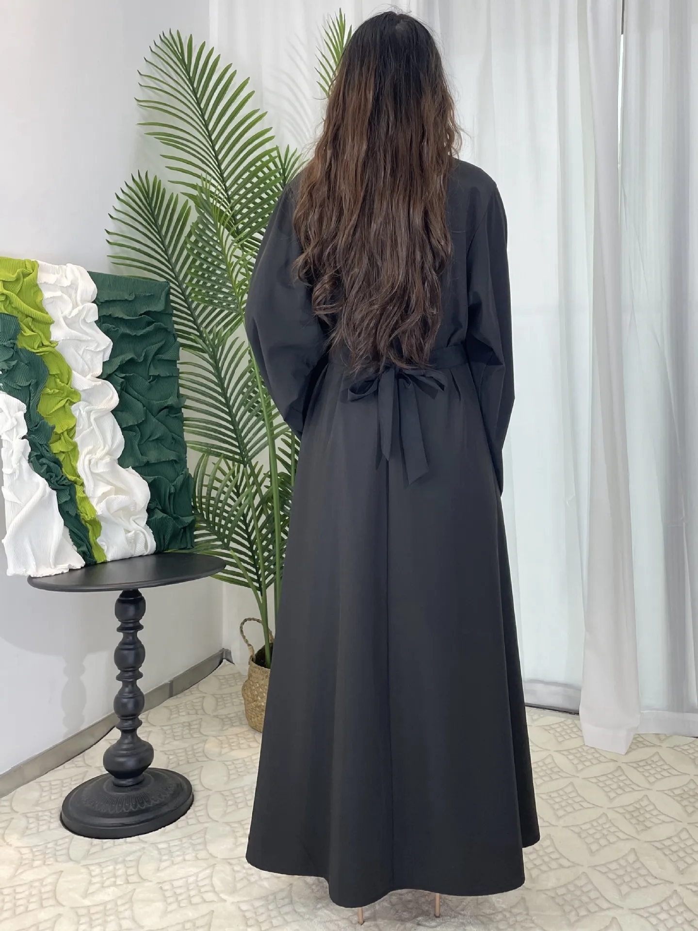 Middle East Dubai Turkey Multi-color Plus Size Women's Basic Casual Dress display picture 2