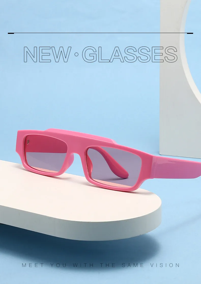 New  Small Frame Fashion Sunglasses Trendy Street Shot Net Red Sunglasses Men And Women  INS Wind Sunglasses display picture 1