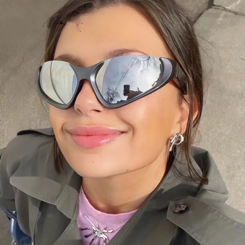 New Women's Sunglasses   Sports Glasses Online Live Street Shooting Men's Sunglasses display picture 4