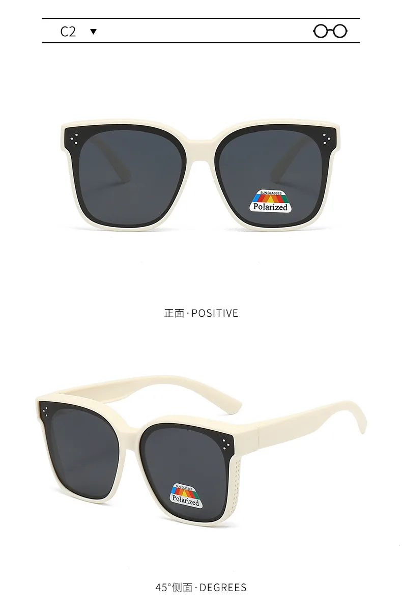 Glasses Myopia Sunglasses Men's UV-resistant Polarized Sunglasses Women's Driving One-way Dual-purpose Sunglasses display picture 5