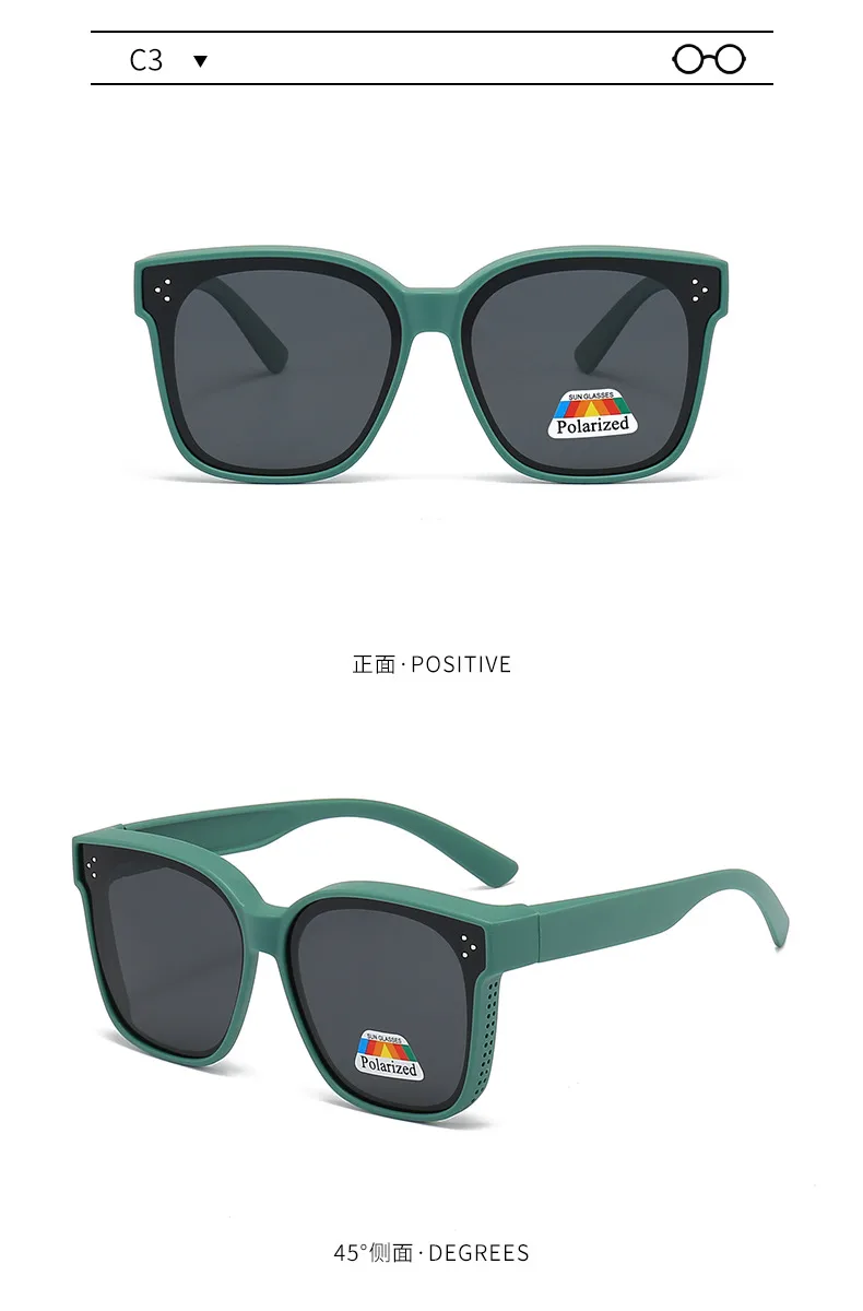 Glasses Myopia Sunglasses Men's UV-resistant Polarized Sunglasses Women's Driving One-way Dual-purpose Sunglasses display picture 6