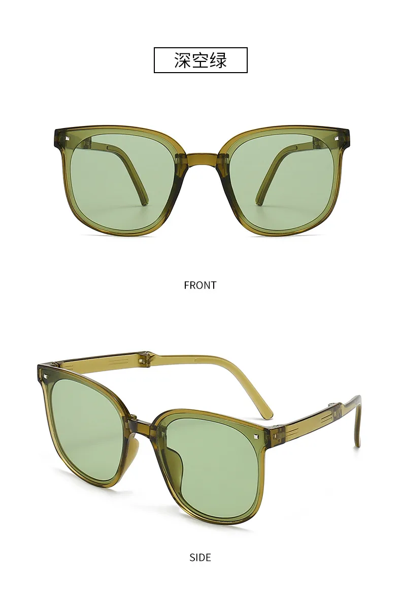 New Folding Sunglasses Women's High Sense Live Little Red Book Explosions Sunglasses Anti-UV Folding Sunglasses display picture 5