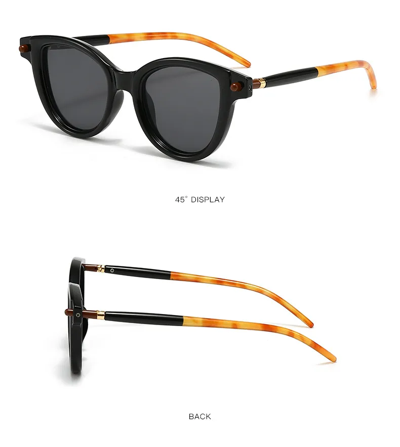 New   Flat Glasses Frame Men's And Women's Cat's Eye Personalized Retro Glasses Frame Trendy Ins Anti-blue Light Flat Glasses display picture 6