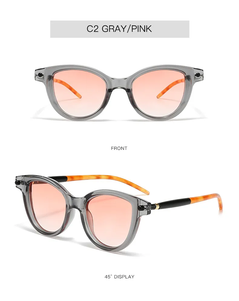 New   Flat Glasses Frame Men's And Women's Cat's Eye Personalized Retro Glasses Frame Trendy Ins Anti-blue Light Flat Glasses display picture 7