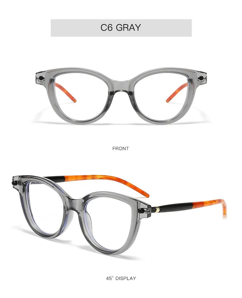 New   Flat Glasses Frame Men's And Women's Cat's Eye Personalized Retro Glasses Frame Trendy Ins Anti-blue Light Flat Glasses display picture 11