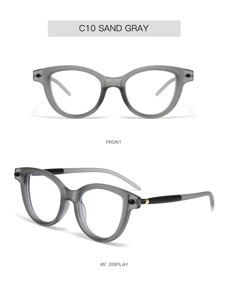New   Flat Glasses Frame Men's And Women's Cat's Eye Personalized Retro Glasses Frame Trendy Ins Anti-blue Light Flat Glasses display picture 15