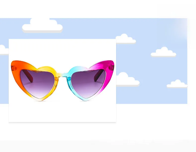 Manufacturers In Stock Children's Sunglasses Boys And Girls Love UV Protection Sunglasses Baby Sunshade Goggles display picture 1