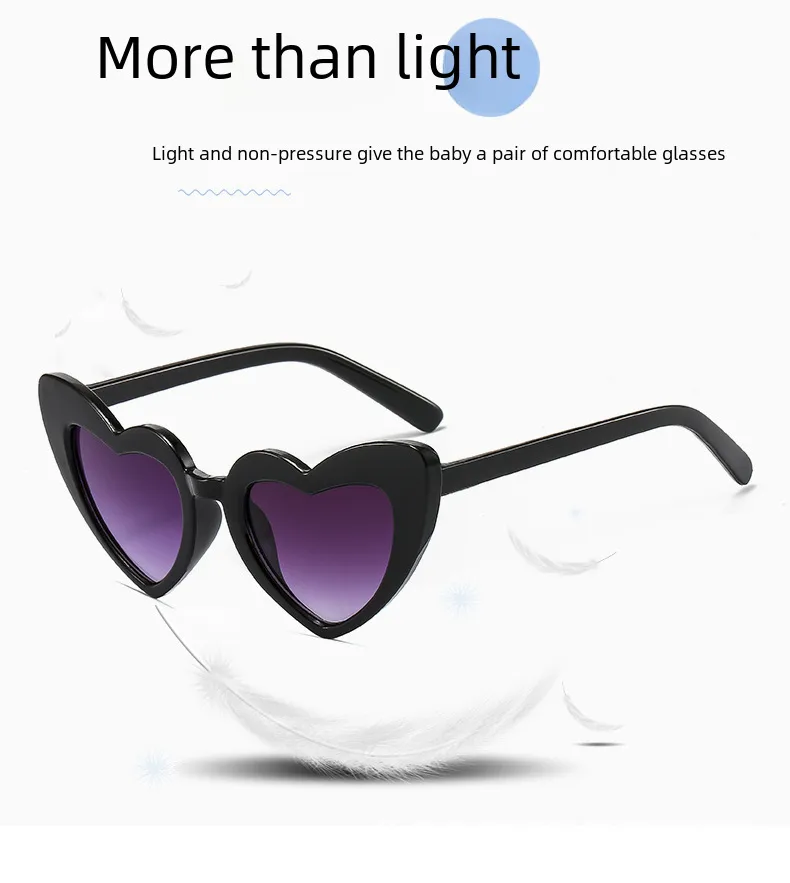 Manufacturers In Stock Children's Sunglasses Boys And Girls Love UV Protection Sunglasses Baby Sunshade Goggles display picture 2