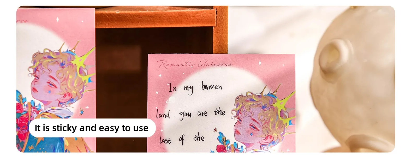 1 Piece Portrait Cartoon Oil Painting Class Learning School Paper Cartoon Style Cute Retro Sticky Note display picture 3