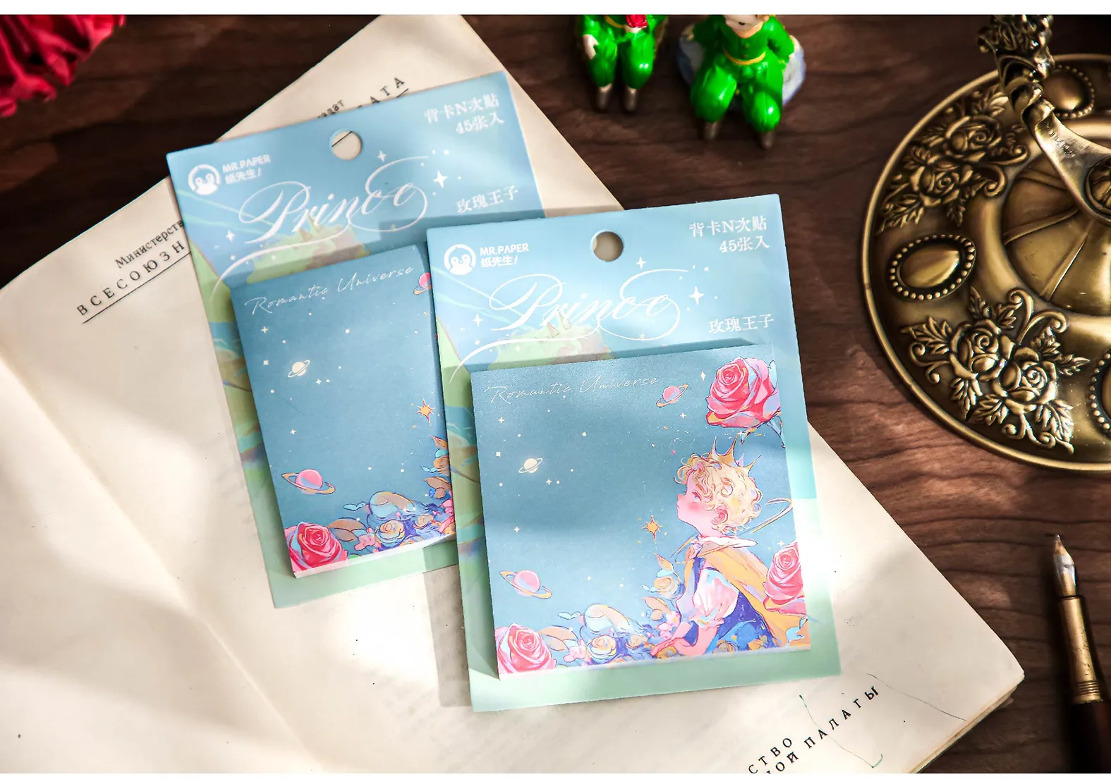 1 Piece Portrait Cartoon Oil Painting Class Learning School Paper Cartoon Style Cute Retro Sticky Note display picture 12
