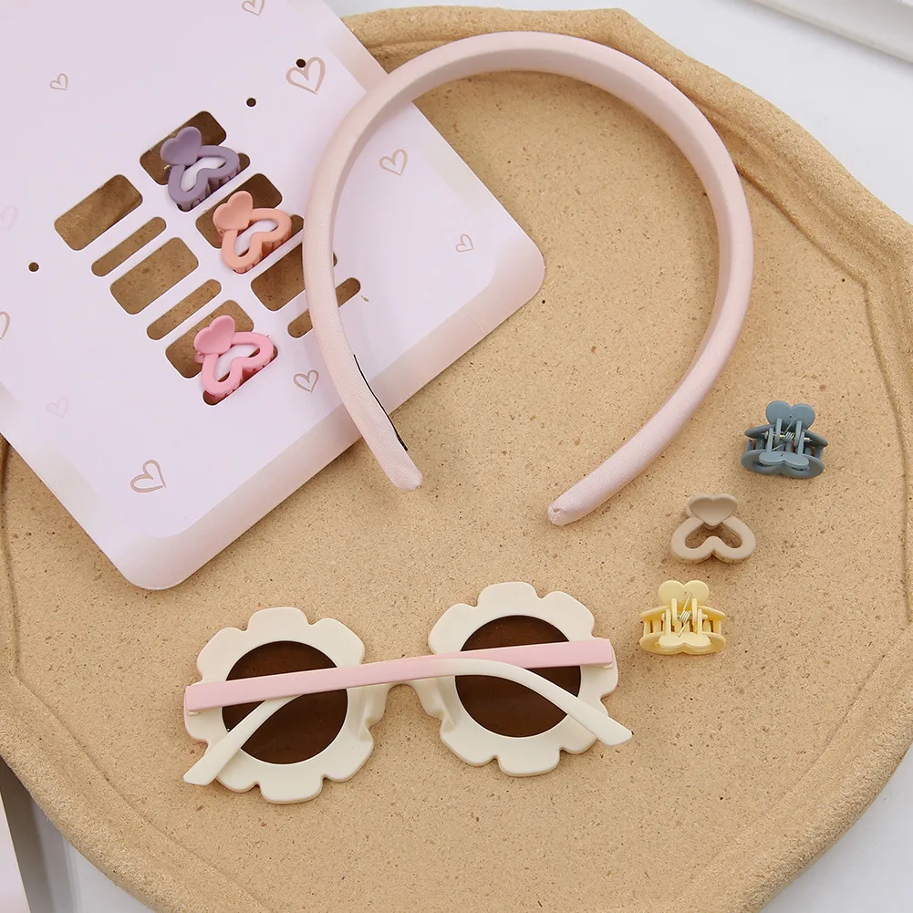 Children's Color Sunglasses Hairpin Suit   Children Sunshade Glasses Hairpin Suit Manufacturers Wholesale display picture 4