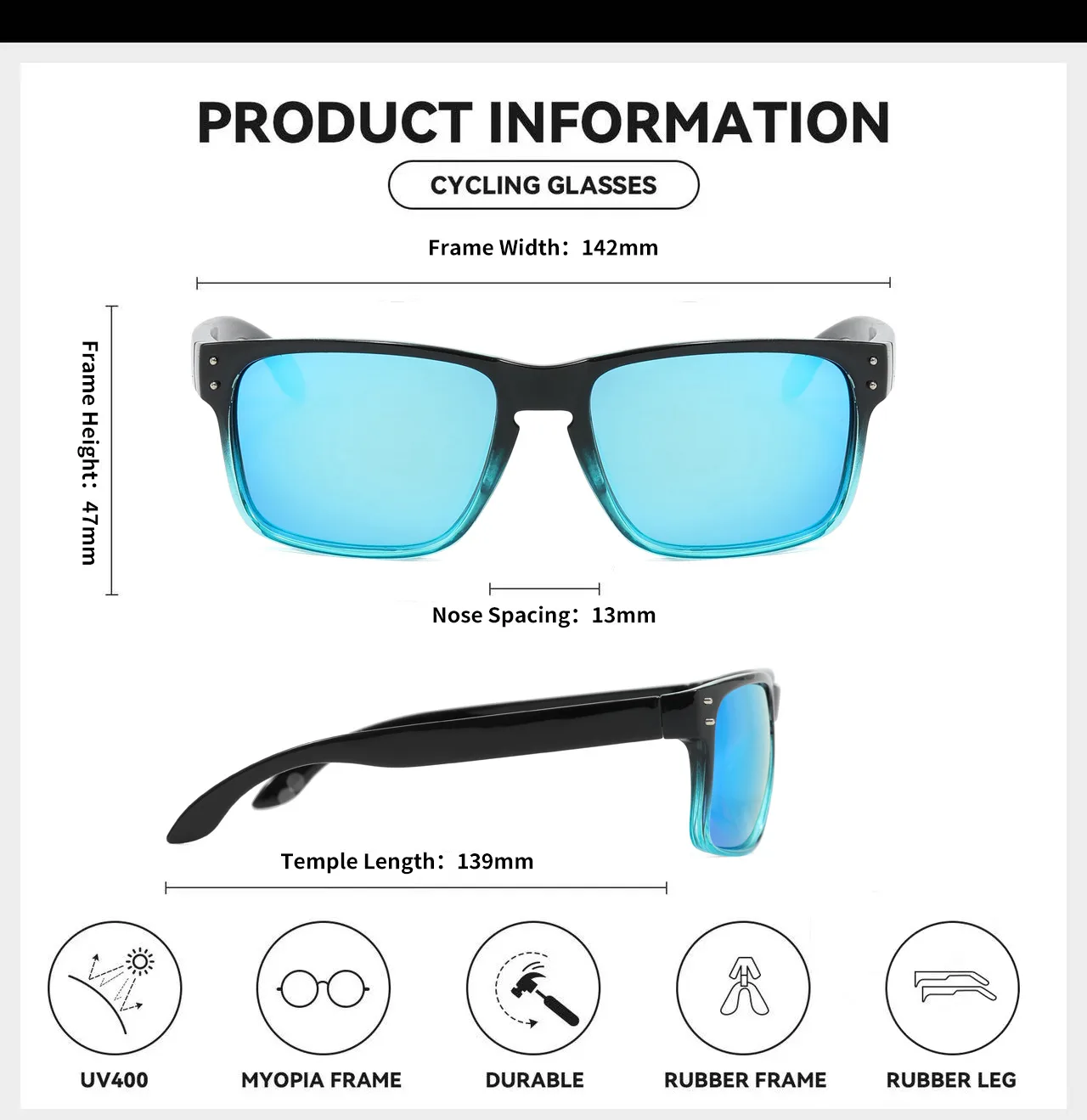 Explosions Outdoor Fishing Riding Glasses Colorful Colorful Polarized Sunglasses  Men's Sunglasses display picture 2