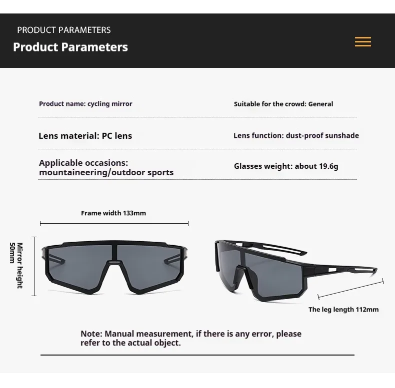 Children's Outdoor Sports Glasses Fashion Riding UV Protection Sunglasses Personalized Colorful Sunglasses display picture 1