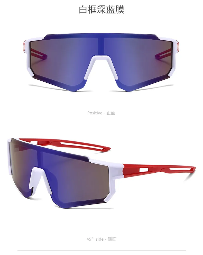 Children's Outdoor Sports Glasses Fashion Riding UV Protection Sunglasses Personalized Colorful Sunglasses display picture 5