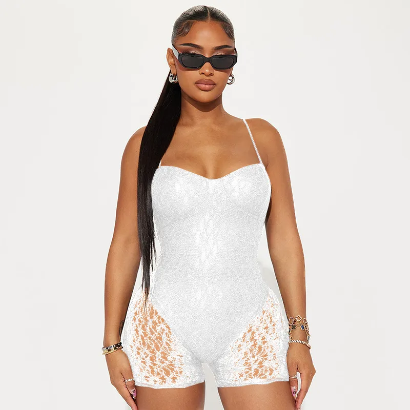 Women's Daily Street Streetwear Solid Color Shorts Rompers display picture 18