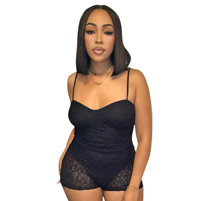 Women's Daily Street Streetwear Solid Color Shorts Rompers display picture 19