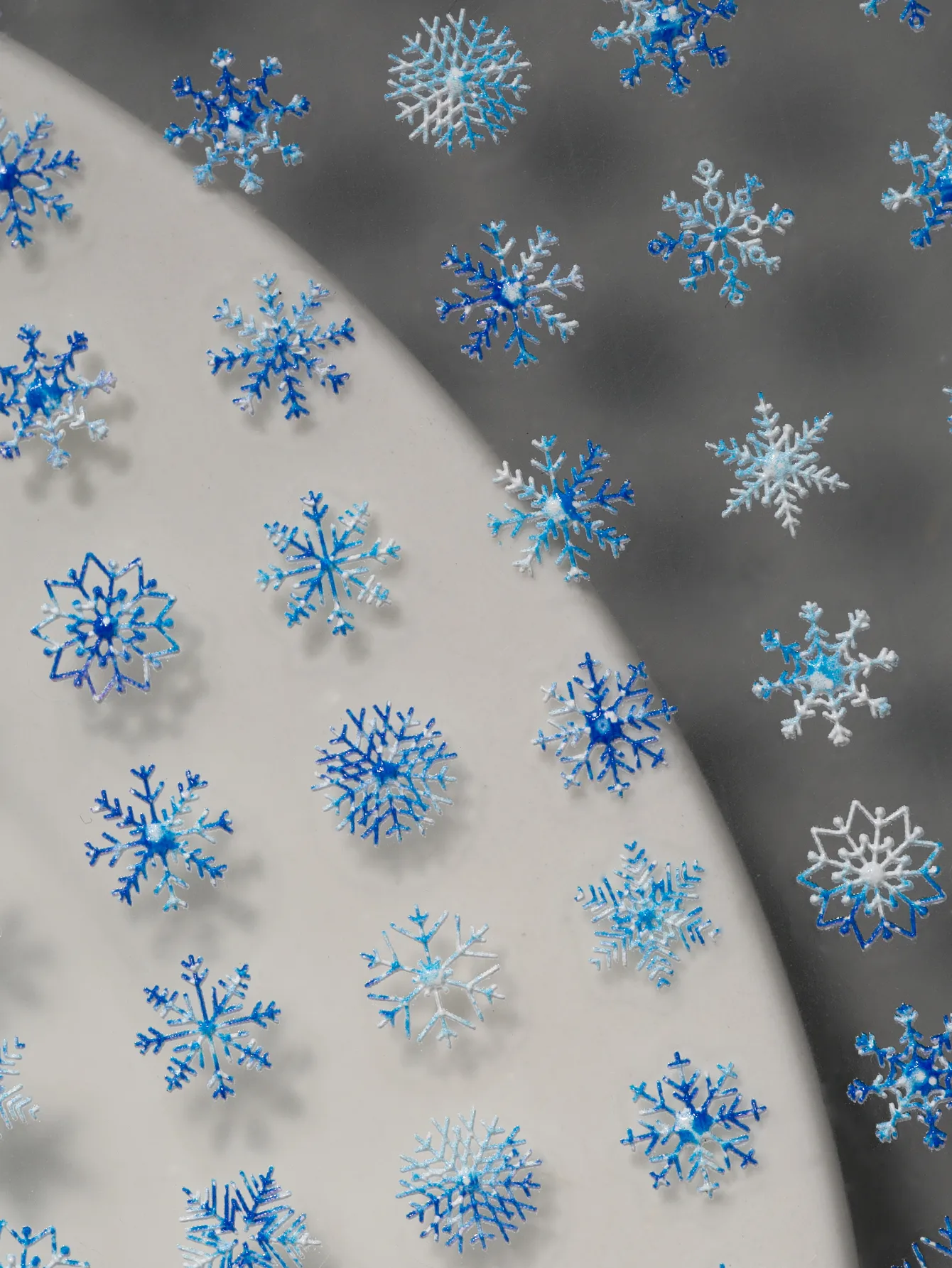 Princess Romantic Sweet Snowflake Nail Stickers Nail Sticker display picture 5