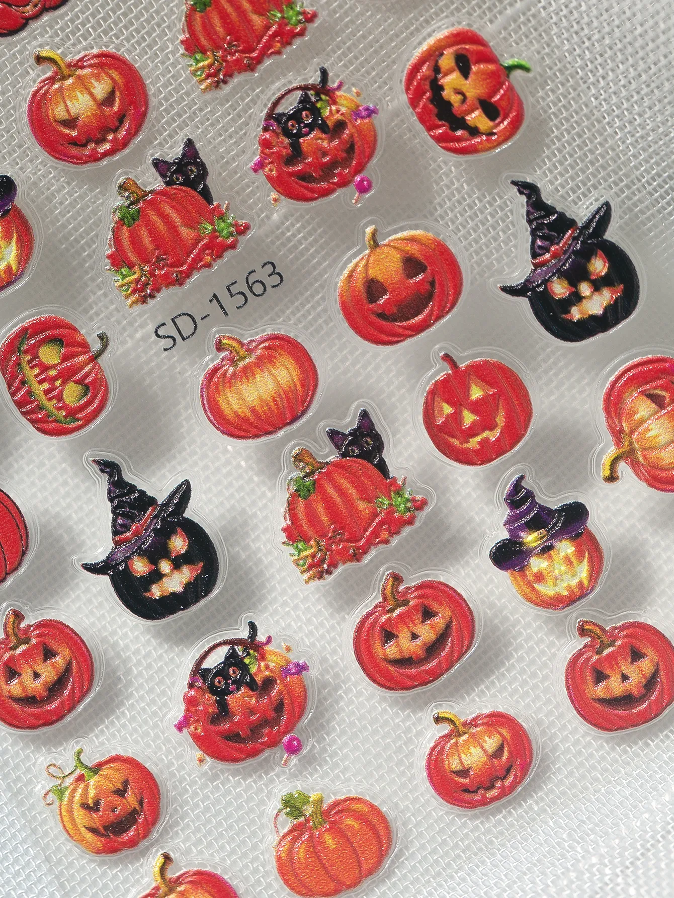 Cartoon Style Cute Retro Pumpkin Nail Decals Nail Stickers Nail Sticker display picture 5