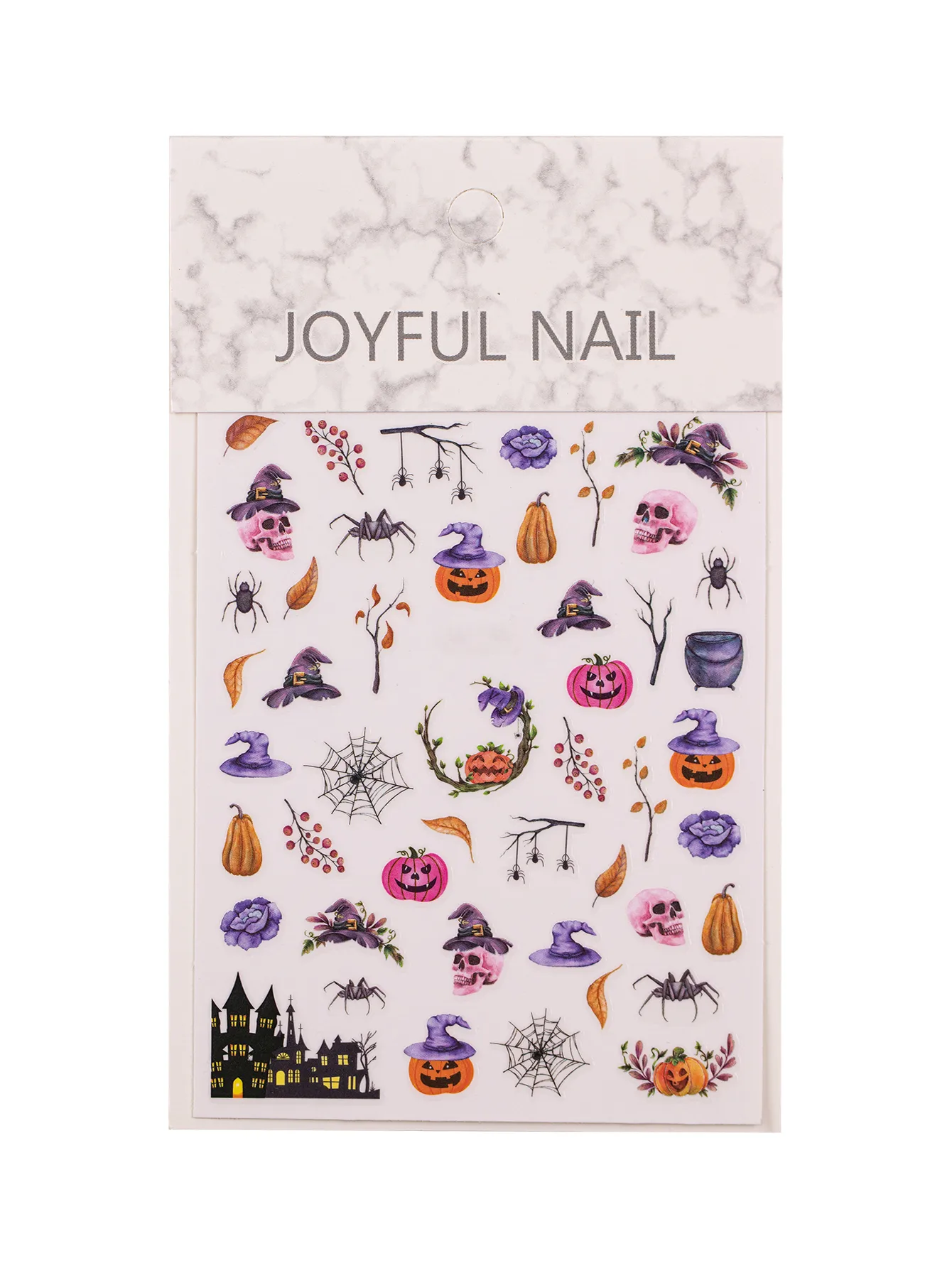 Cartoon Style Vintage Style Crow Pumpkin Cat Nail Stickers Nail Sticker display picture 10