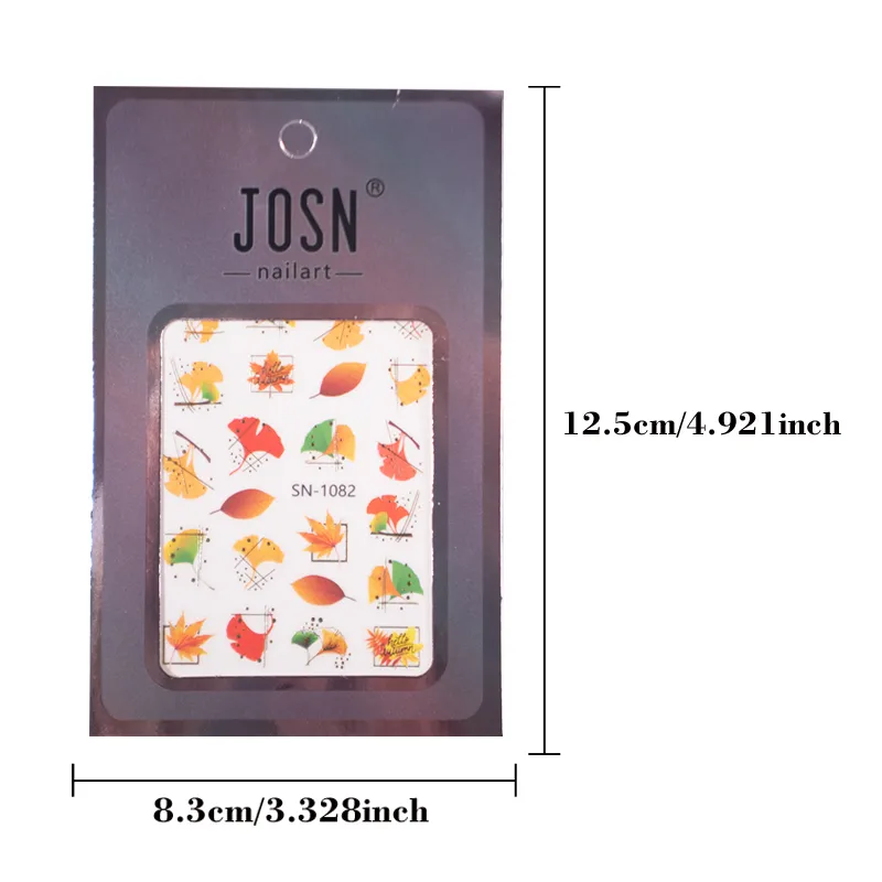 Cartoon Style Retro Maple Leaf Plant Fox Nail Stickers Nail Sticker display picture 19