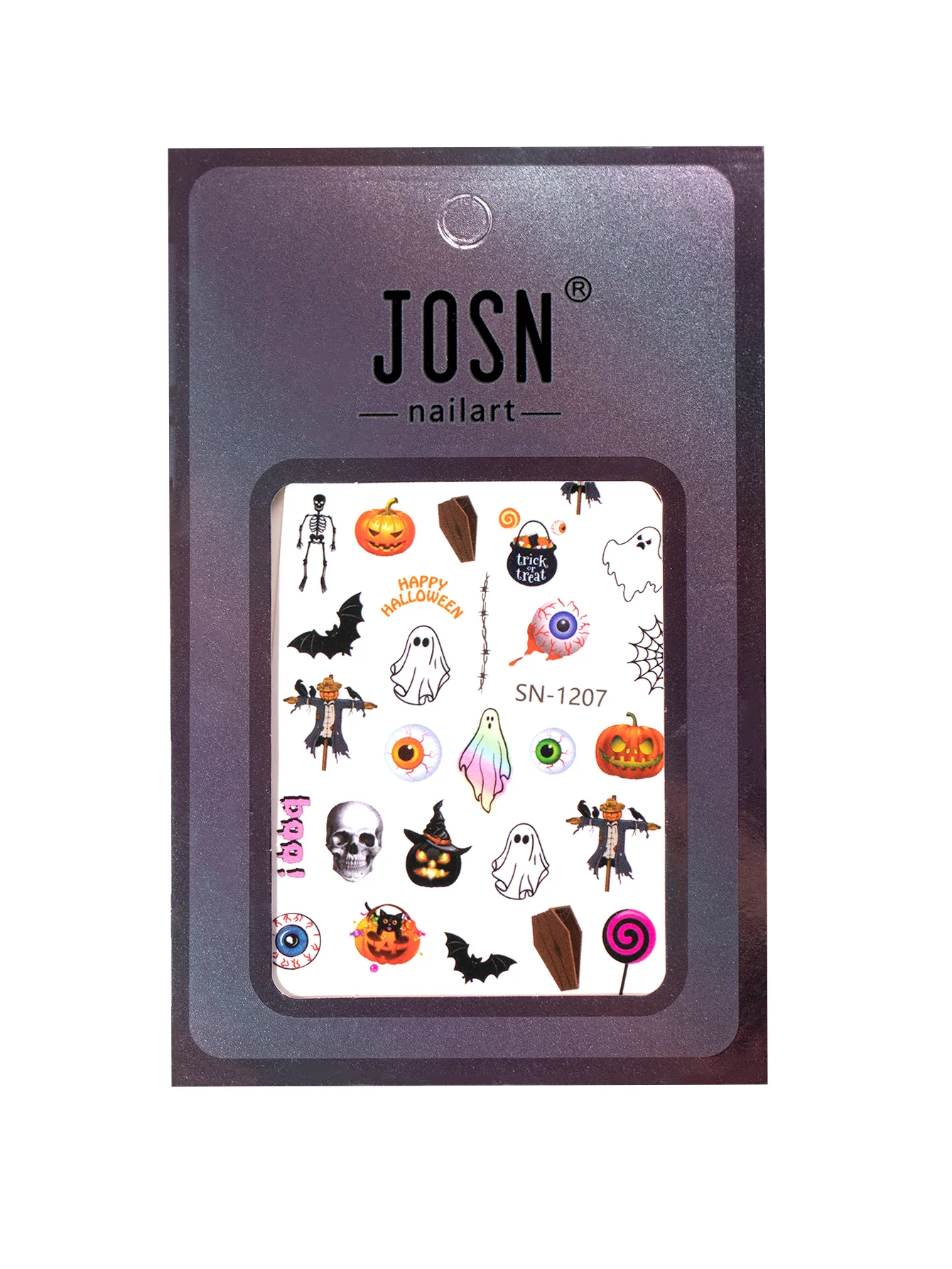 Halloween Style Classic Style Pumpkin Bulb Spider Web Nail Stickers Nail Sticker display picture 6