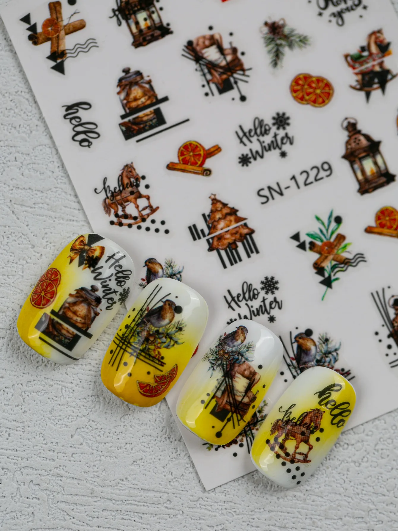 Halloween Style Classic Style Pumpkin Bulb Spider Web Nail Stickers Nail Sticker display picture 9