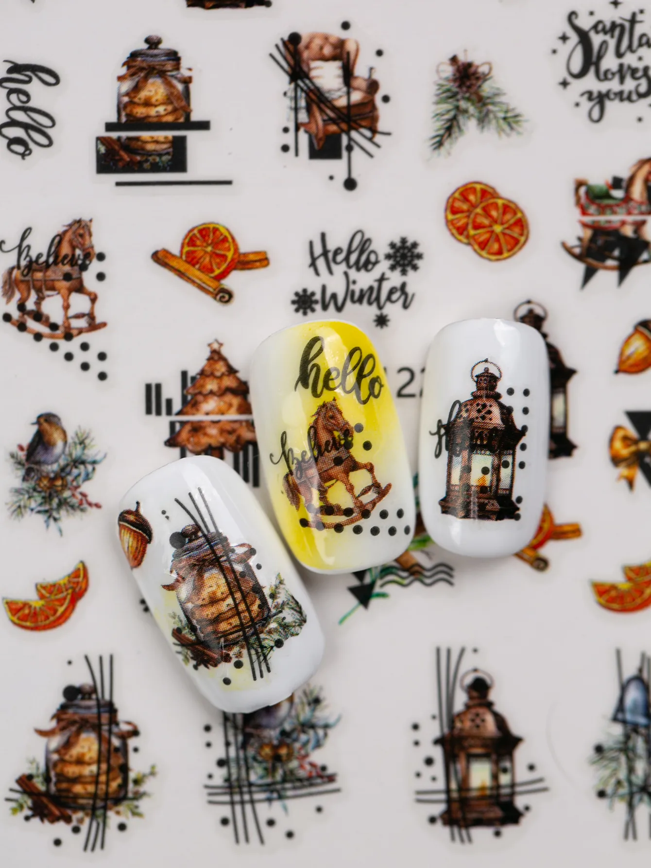 Halloween Style Classic Style Pumpkin Bulb Spider Web Nail Stickers Nail Sticker display picture 10