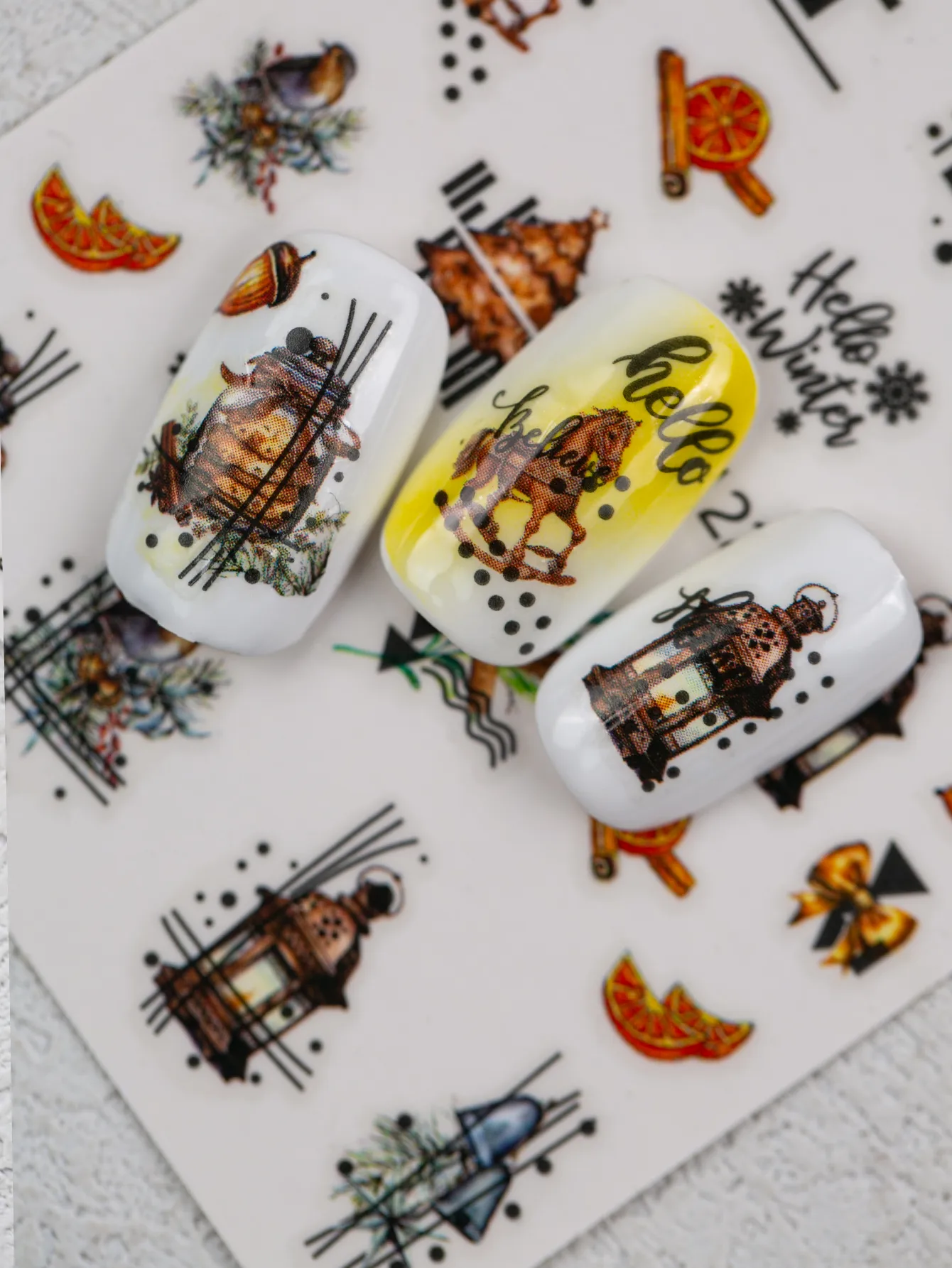 Halloween Style Classic Style Pumpkin Bulb Spider Web Nail Stickers Nail Sticker display picture 12