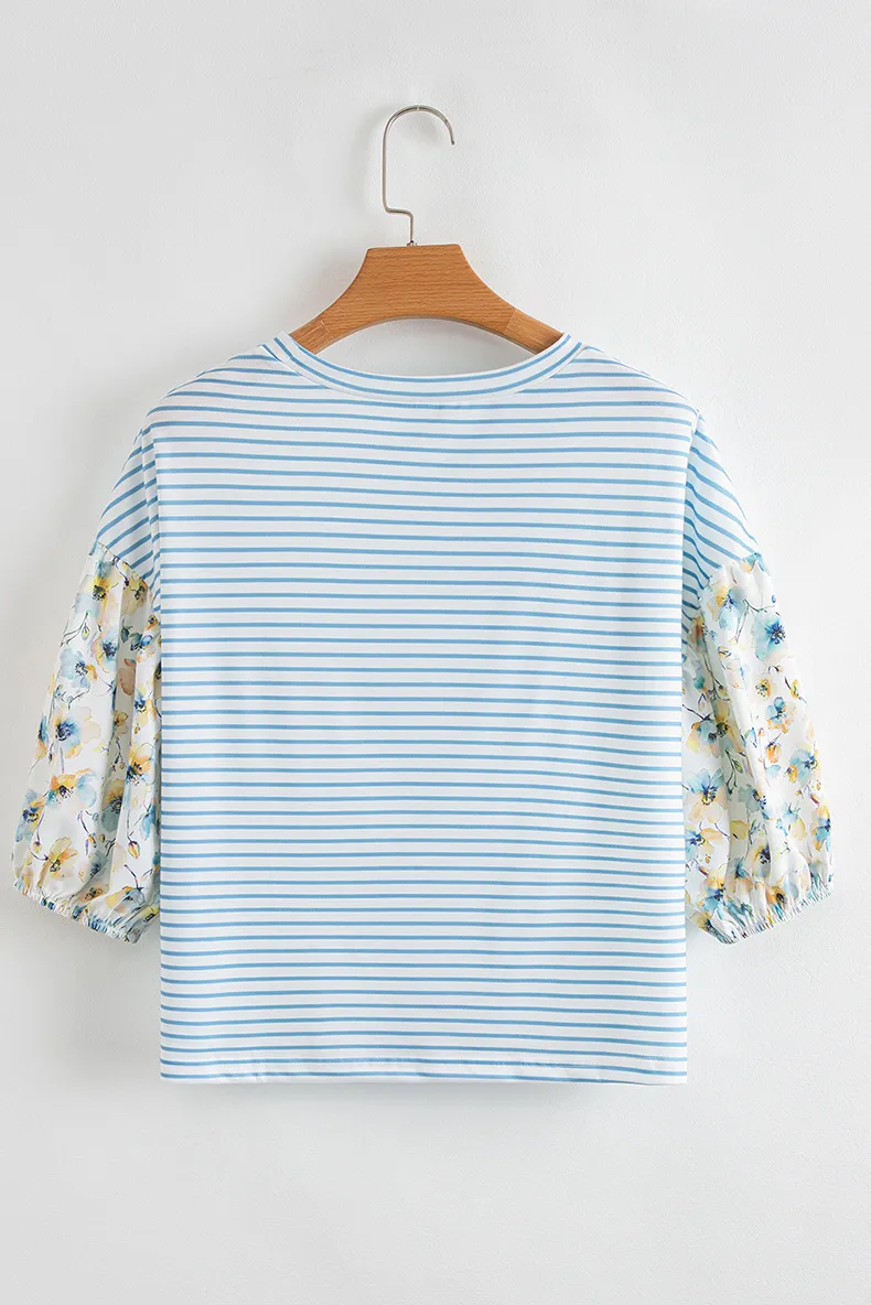 Summer New Style Women's Round Neck Half Sleeve T-shirt Fashionable Printed Casual Loose Fit Five Sleeve Length Polyester Lycra display picture 4