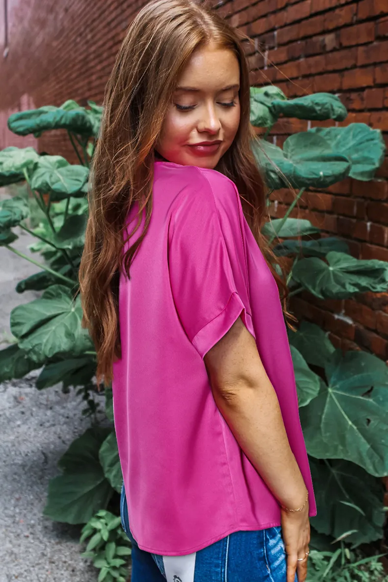 Summer New Loose V-Neck Short Sleeve T-Shirt Women's Commute Simple Match Pure Color Crew Neck Pullover Top Casual Style display picture 3