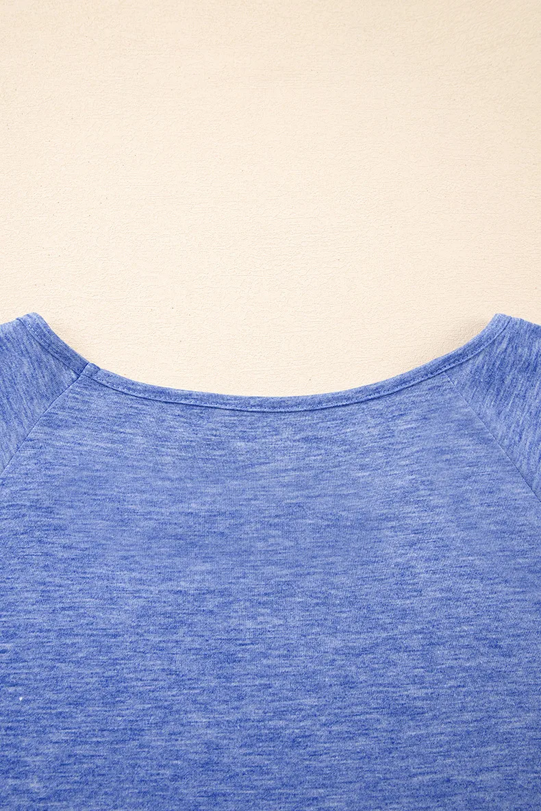 Loose Round Neck Oversize T-Shirt Women Summer New Style Solid Color Short Sleeve Women's Pullover Polyester Rayon Fiber display picture 9