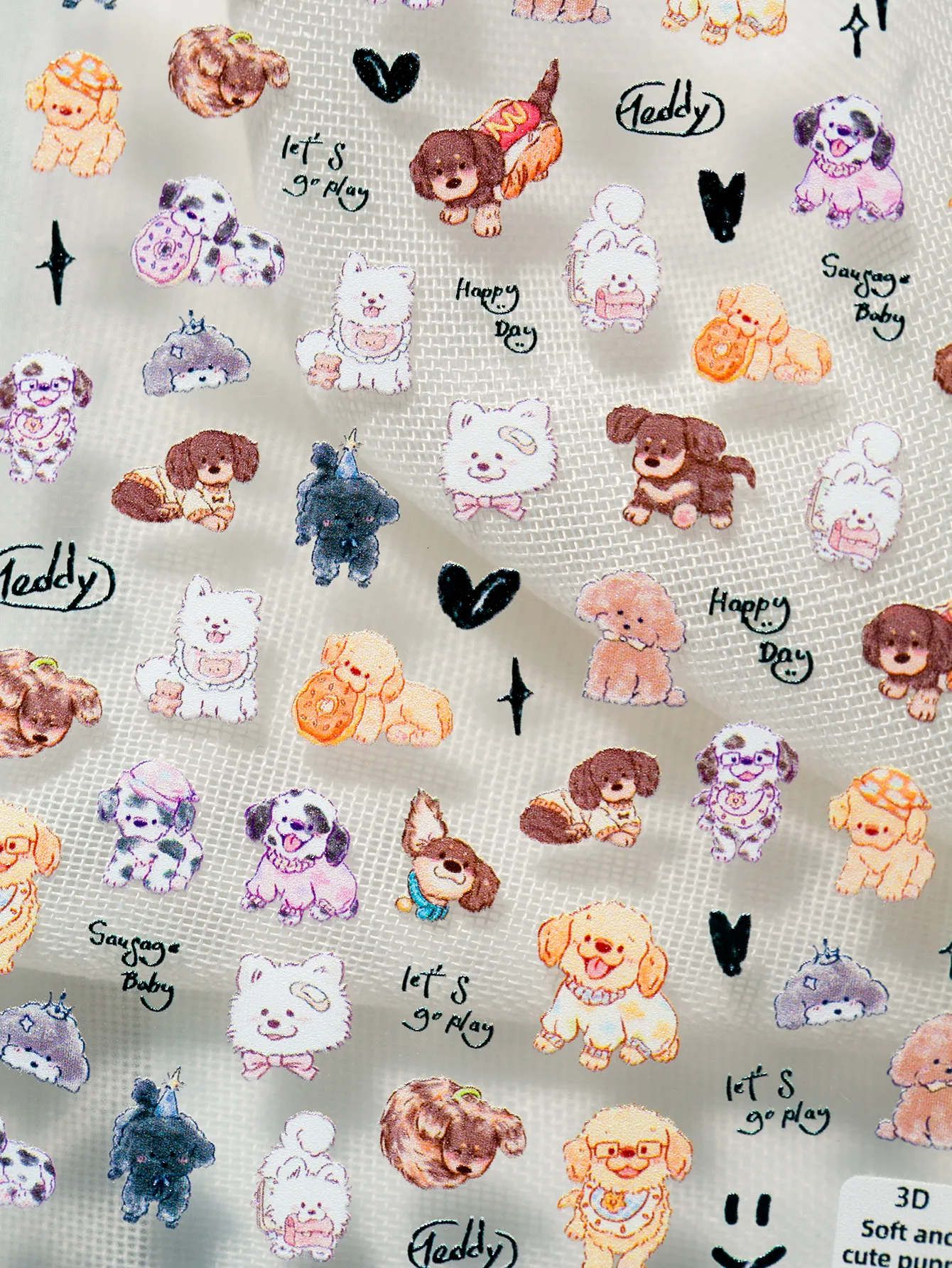 Ins Flat Nail Sticker New Cute Nail Sticker Good-looking Cartoon Design Waterproof Material Sticker Type Manicures Decoration display picture 8