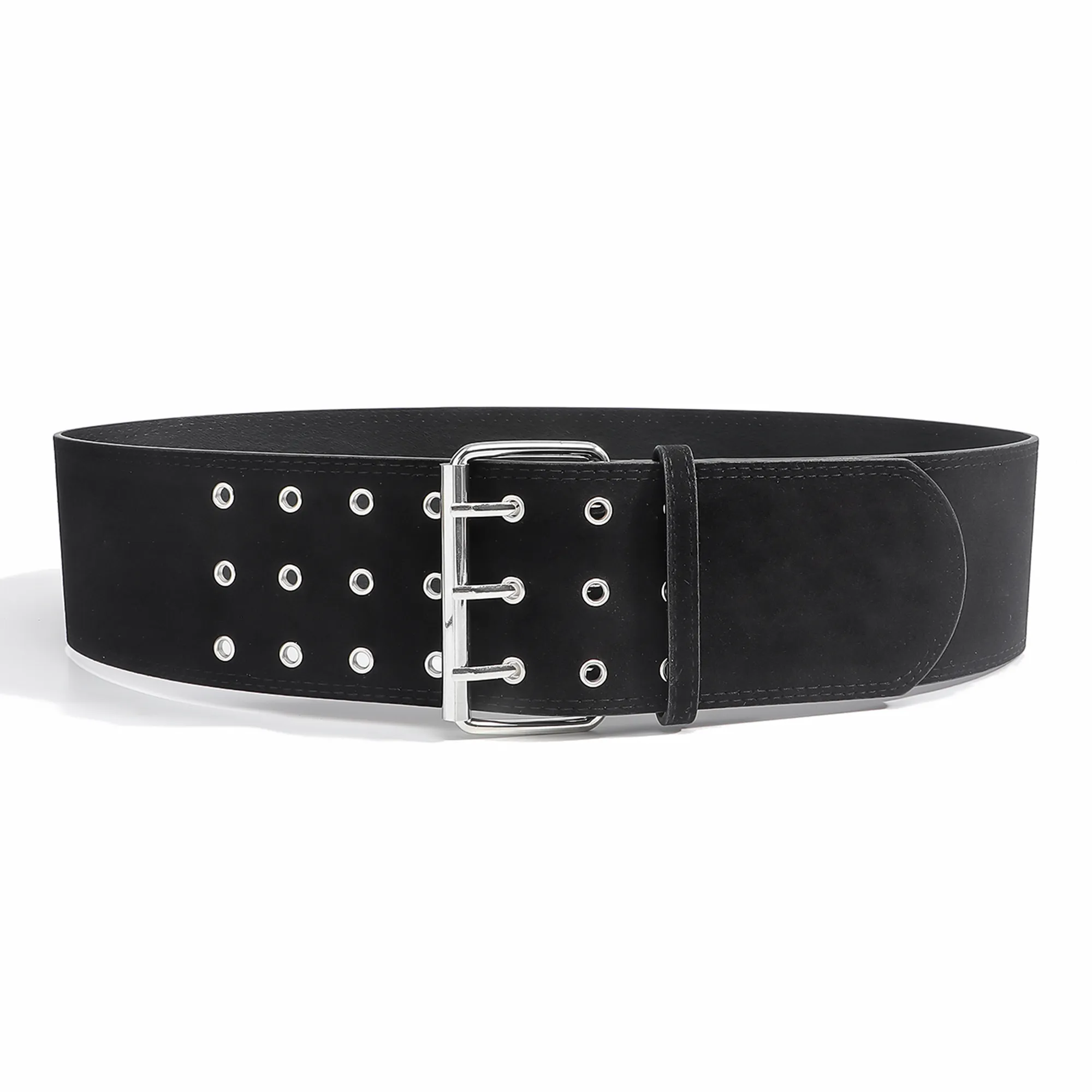 Casual Retro Punk Street Fashion Suede Waist Chain Decorative Skirt Pants Belt Three Button Geometric Pattern Adult Women's Accessories display picture 4
