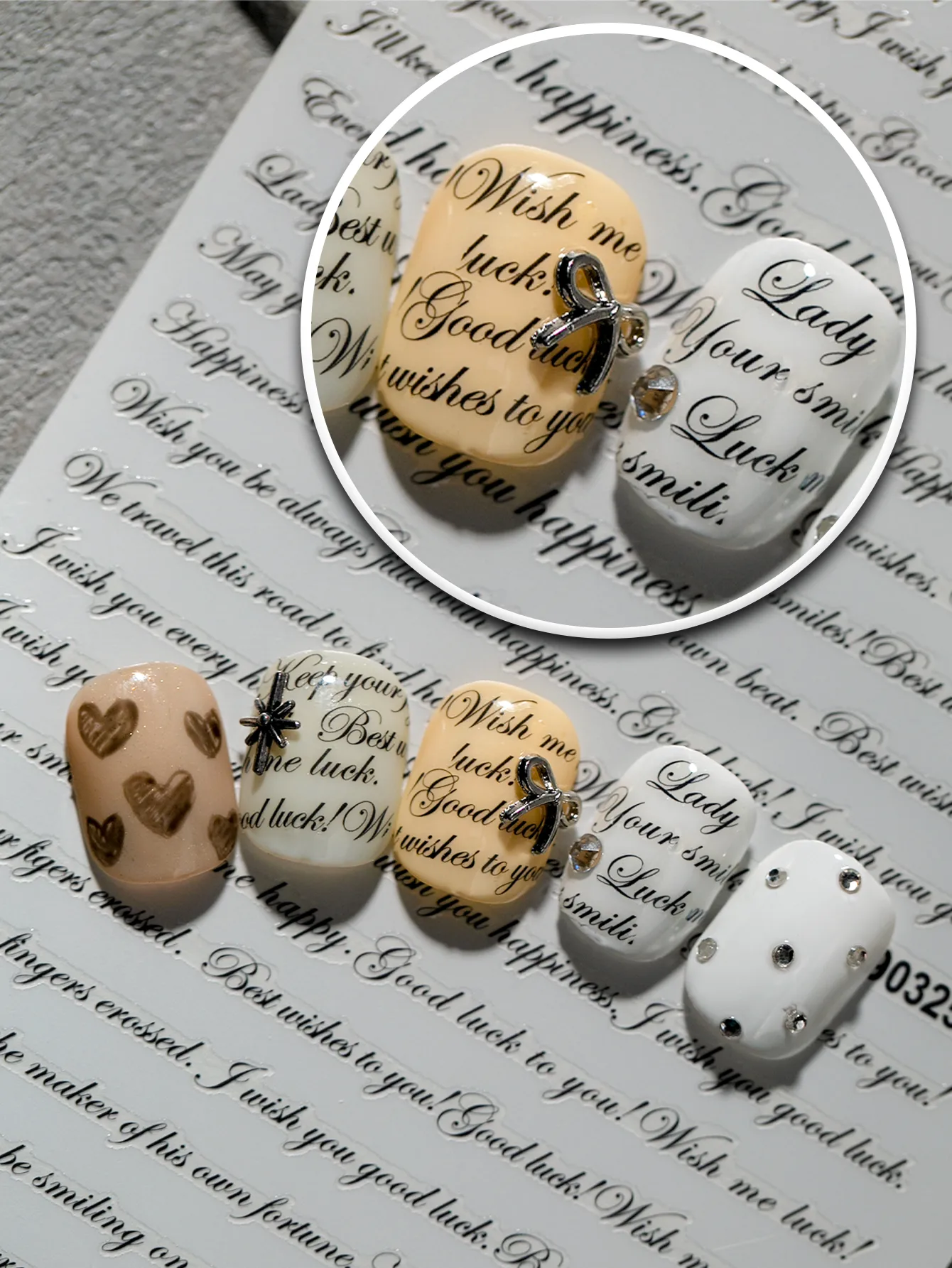 Modern Style Simple Style Classic Style Letter Nail Decals Nail Stickers Nail Sticker display picture 1