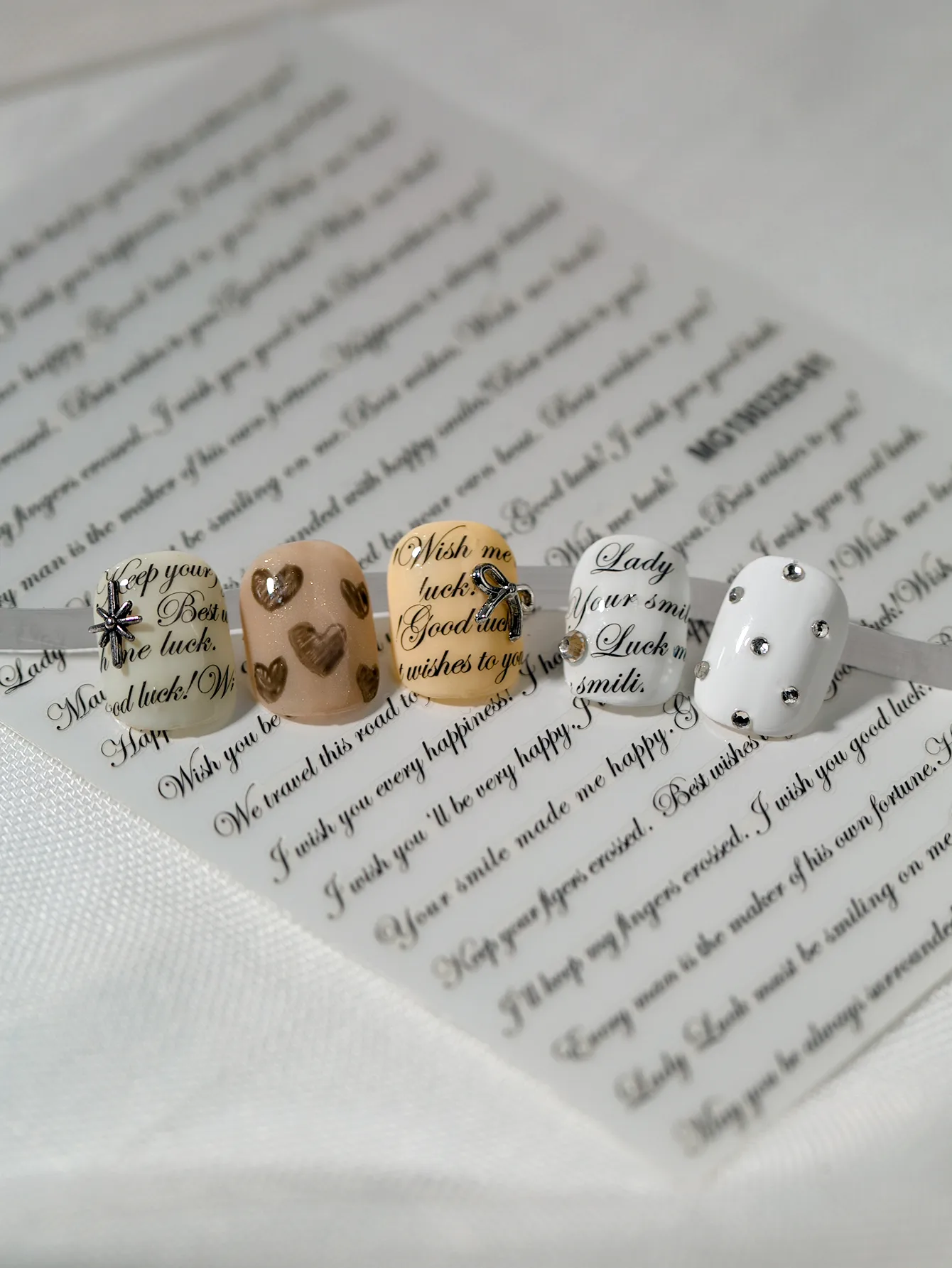 Modern Style Simple Style Classic Style Letter Nail Decals Nail Stickers Nail Sticker display picture 2