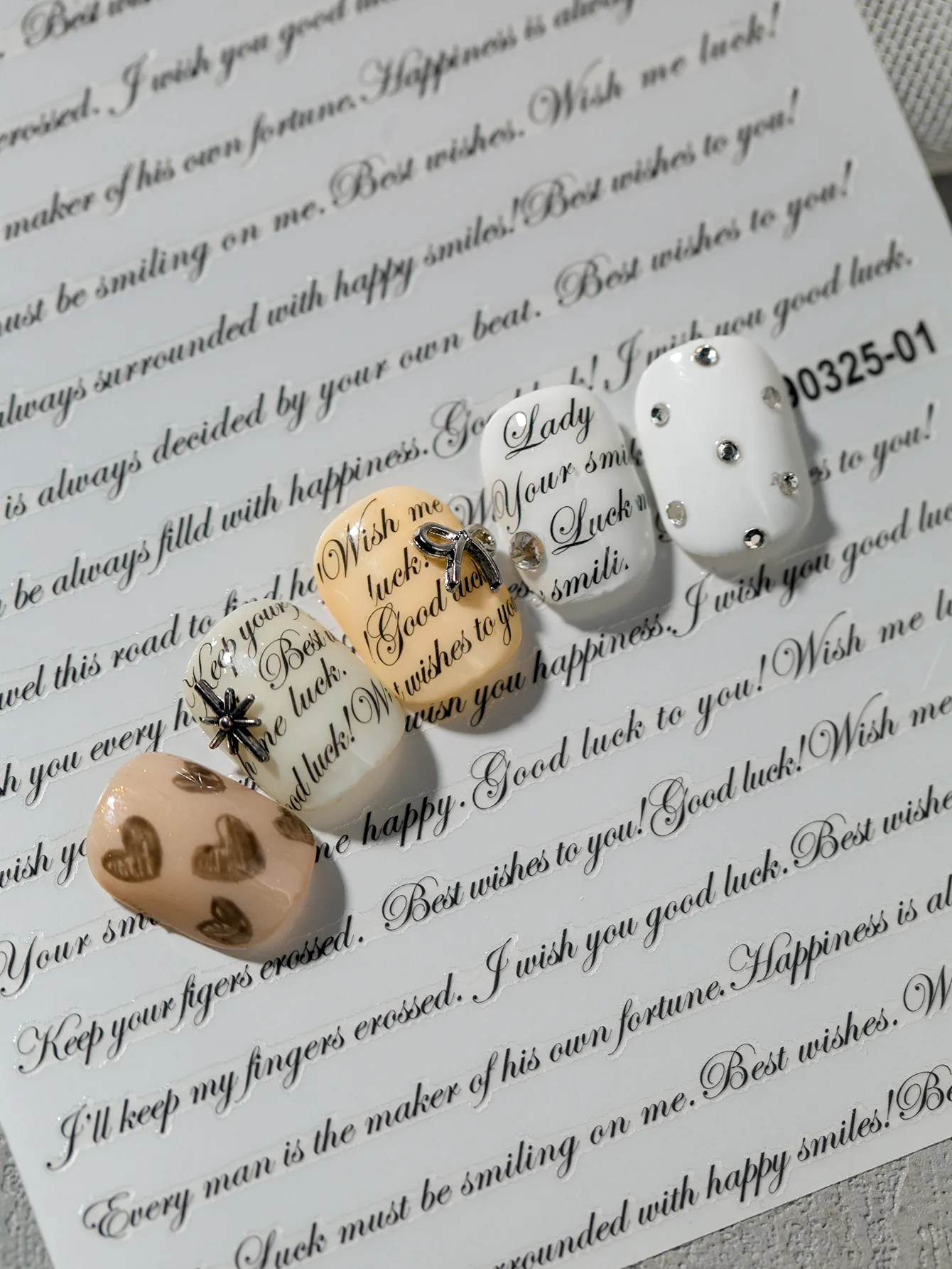 Modern Style Simple Style Classic Style Letter Nail Decals Nail Stickers Nail Sticker display picture 4
