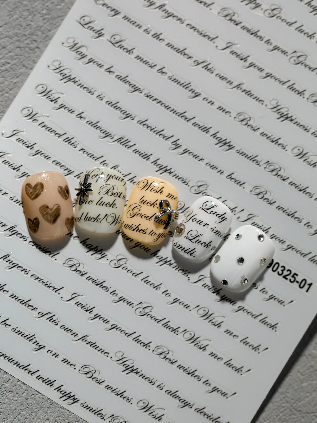 Modern Style Simple Style Classic Style Letter Nail Decals Nail Stickers Nail Sticker display picture 9