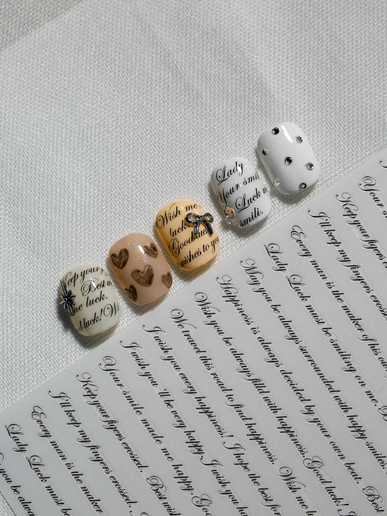 Modern Style Simple Style Classic Style Letter Nail Decals Nail Stickers Nail Sticker display picture 8