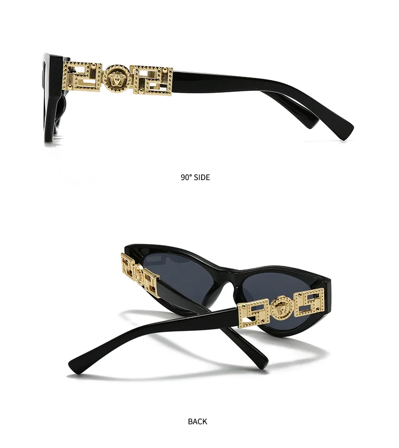Unisex Cat Eye Sunglasses Fashionable Street Style Narrow Trendy Women Men Eyewear Show Off Casual Polarized UV400 All Seasons display picture 2