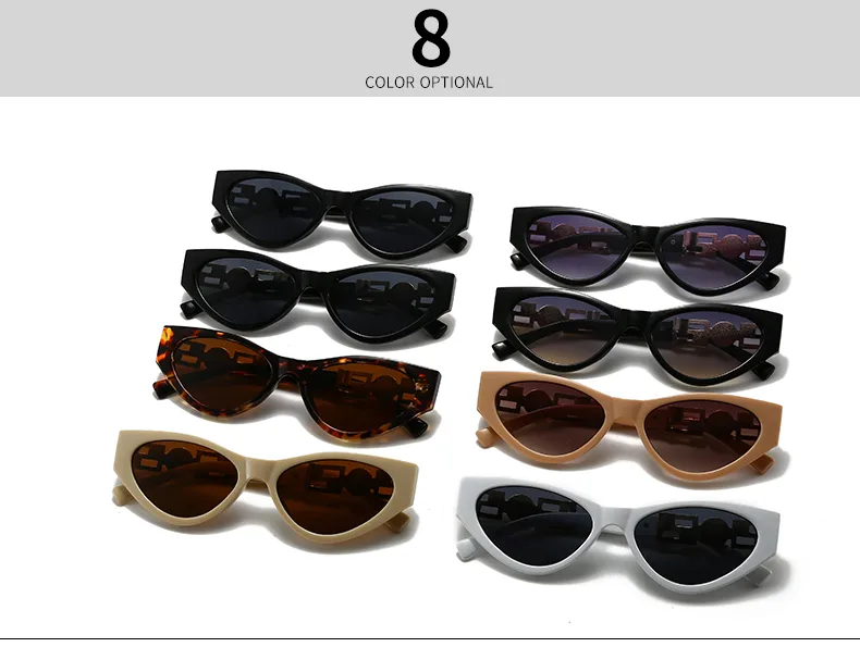Unisex Cat Eye Sunglasses Fashionable Street Style Narrow Trendy Women Men Eyewear Show Off Casual Polarized UV400 All Seasons display picture 5