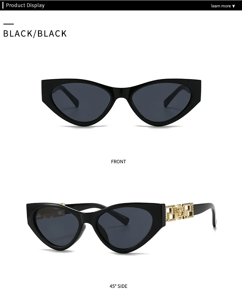Unisex Cat Eye Sunglasses Fashionable Street Style Narrow Trendy Women Men Eyewear Show Off Casual Polarized UV400 All Seasons display picture 4