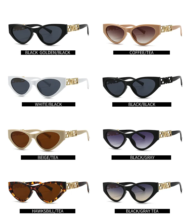 Unisex Cat Eye Sunglasses Fashionable Street Style Narrow Trendy Women Men Eyewear Show Off Casual Polarized UV400 All Seasons display picture 6