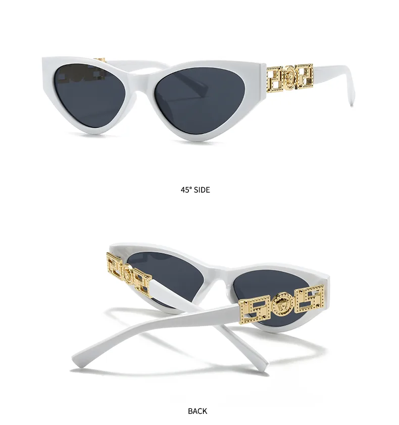 Unisex Cat Eye Sunglasses Fashionable Street Style Narrow Trendy Women Men Eyewear Show Off Casual Polarized UV400 All Seasons display picture 9