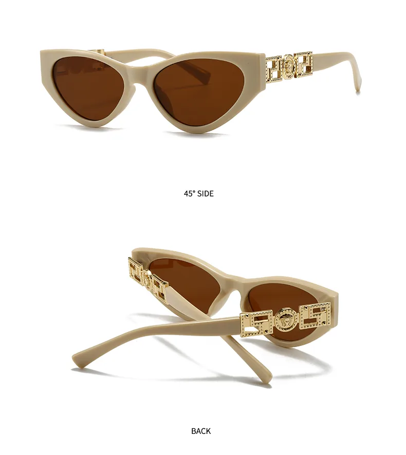 Unisex Cat Eye Sunglasses Fashionable Street Style Narrow Trendy Women Men Eyewear Show Off Casual Polarized UV400 All Seasons display picture 14
