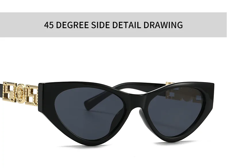 Unisex Cat Eye Sunglasses Fashionable Street Style Narrow Trendy Women Men Eyewear Show Off Casual Polarized UV400 All Seasons display picture 18